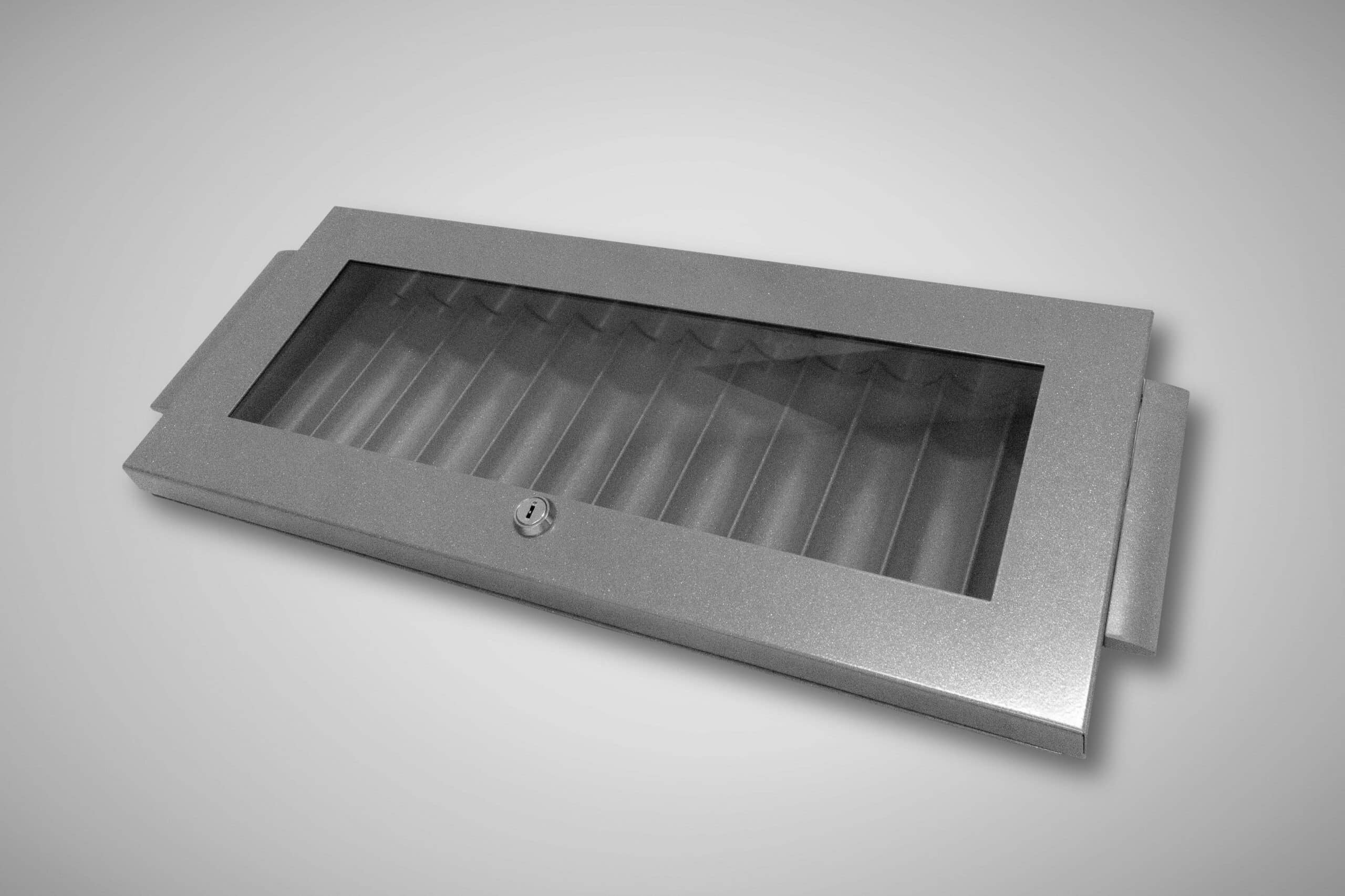 Metallic Chip Tray 600 with lockable cover – Obrázok 2