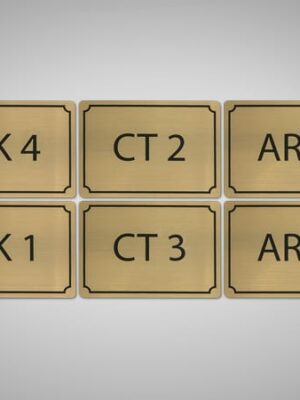 Table ID Plaque