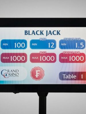 Smart media table sign